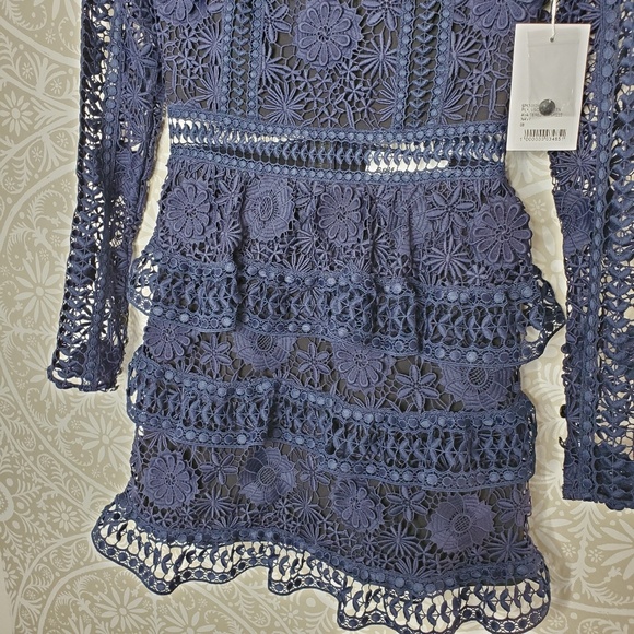 {RELISTED}NWT Self-Portrait Ava Guipure Lace Dress - Picture 6 of 8